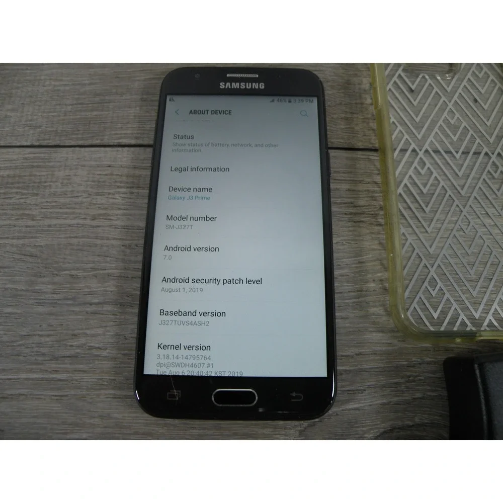 Samsung Galaxy J3 Prime SM-J327T T-Mobile Black Android 7.0 Smartphone Works